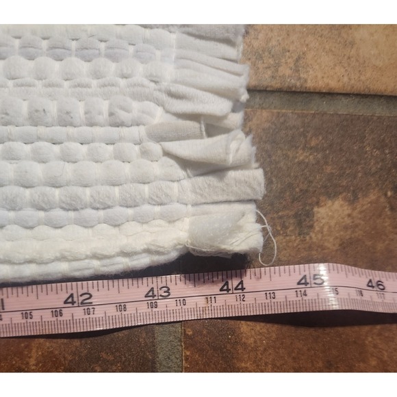 Vintage Christmas Rag Rug Santa Christmas Tree Bells Candy‎ Canes 24x44 - Picture 6 of 7